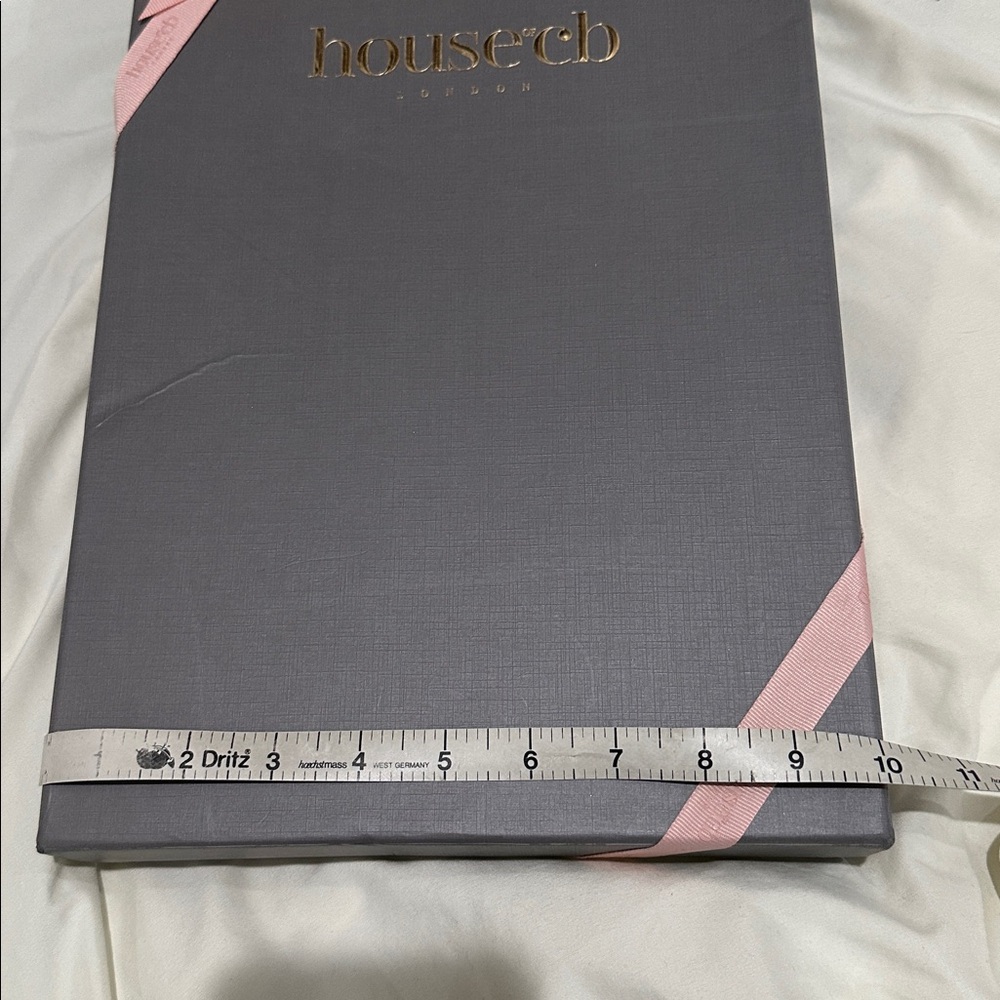 House of CB Gray Gift Box with Pink Ribbon - Picture 2 of 3